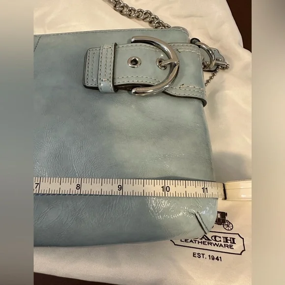 Baby Blue Coach Clutch - Picture 8 of 11